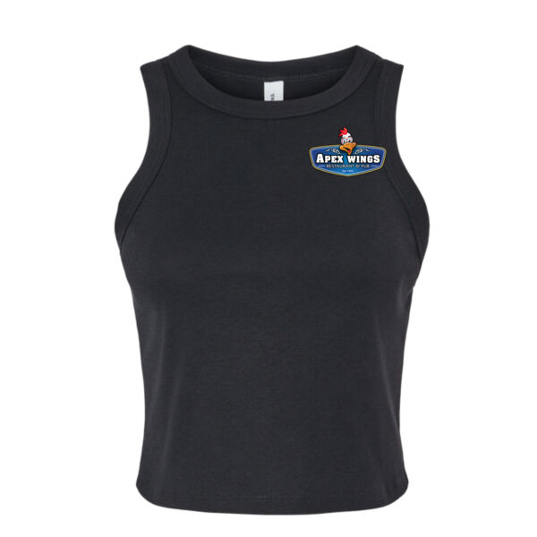 Cluck Off At Apex Wings Printed - Women's Micro Rib Racer Tank Thumbnail