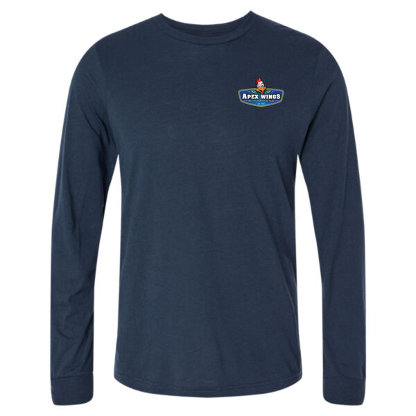 Cluck Off At Apex Wings Printed - Unisex Triblend Long Sleeve Tee Thumbnail