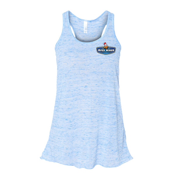 Cluck Off At Apex Wings Printed - Women's Flowy Racerback Tank Thumbnail