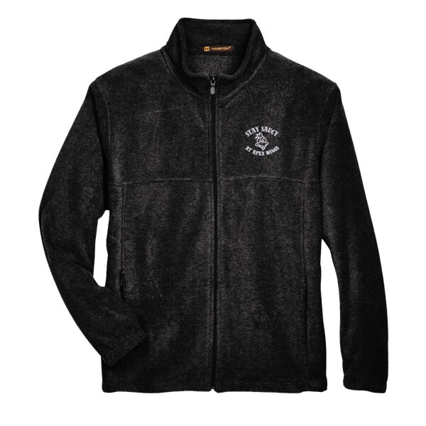 Stay Saucy At Apex Wings Embroidered - Men's Full-Zip Fleece Thumbnail