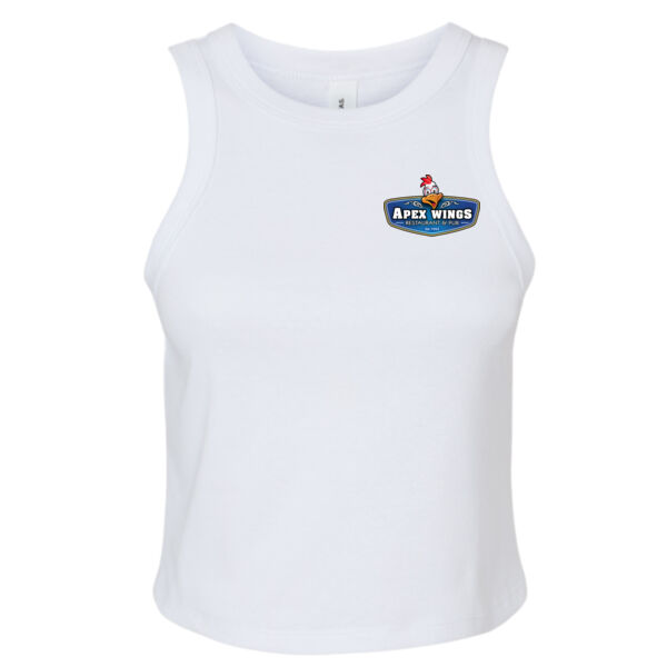 Cluck Off At Apex Wings Printed - Women's Micro Rib Racer Tank Thumbnail
