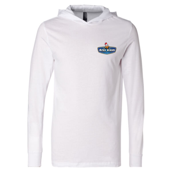 Cluck Off At Apex Wings Printed - Unisex Jersey Hooded Long Sleeve Tee Thumbnail