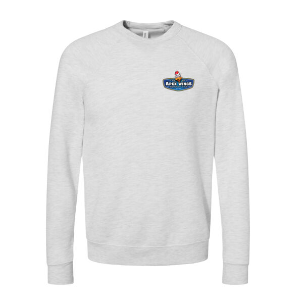 Cluck Off At Apex Wings Printed - Unisex Sponge Fleece Raglan Crewneck Sweatshirt Thumbnail