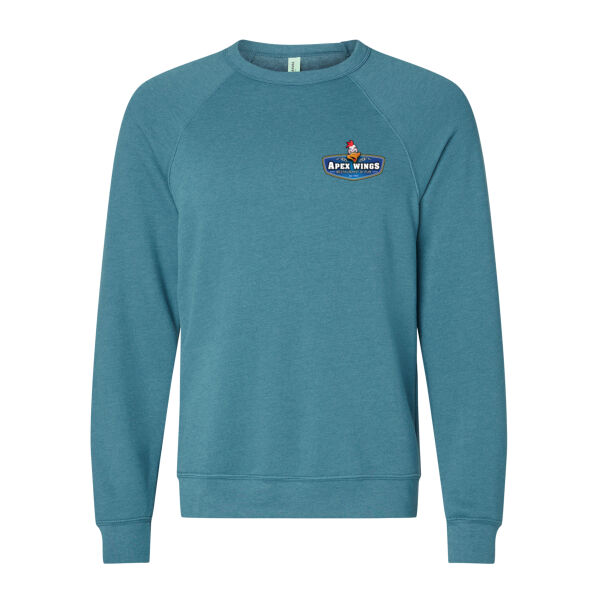 Stay Saucy at Apex Wings Printed - Unisex Sponge Fleece Raglan Crewneck Sweatshirt Thumbnail