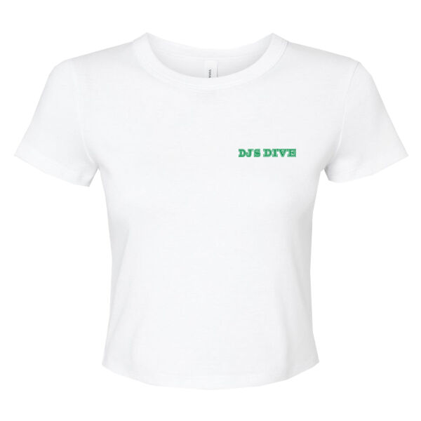 Printed DJ's Dive - Women's Micro Rib Baby Tee Thumbnail