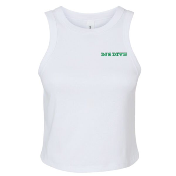 Printed DJ's Dive - Women's Micro Rib Racer Tank Thumbnail