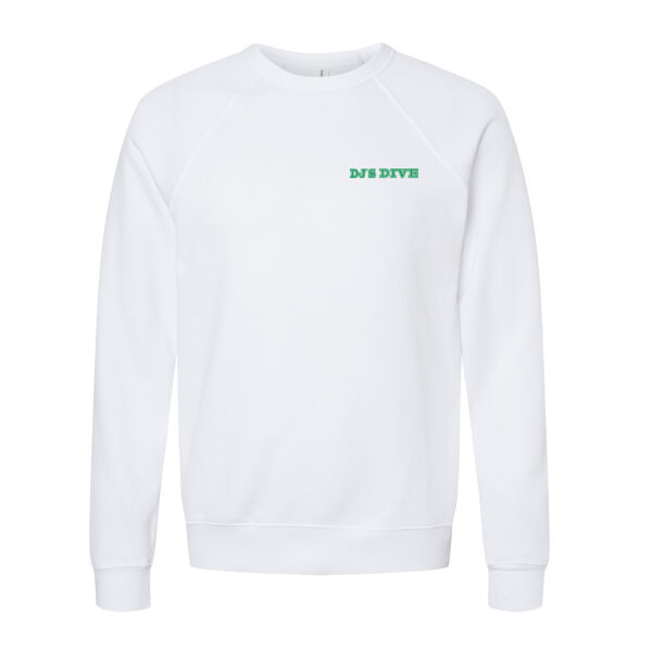 Printed DJ's Dive - Unisex Sponge Fleece Raglan Crewneck Sweatshirt Thumbnail