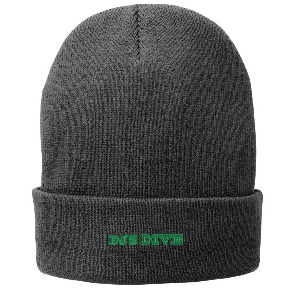 DJ's Dive Embroidered - Fleece Lined Knit Cap Thumbnail