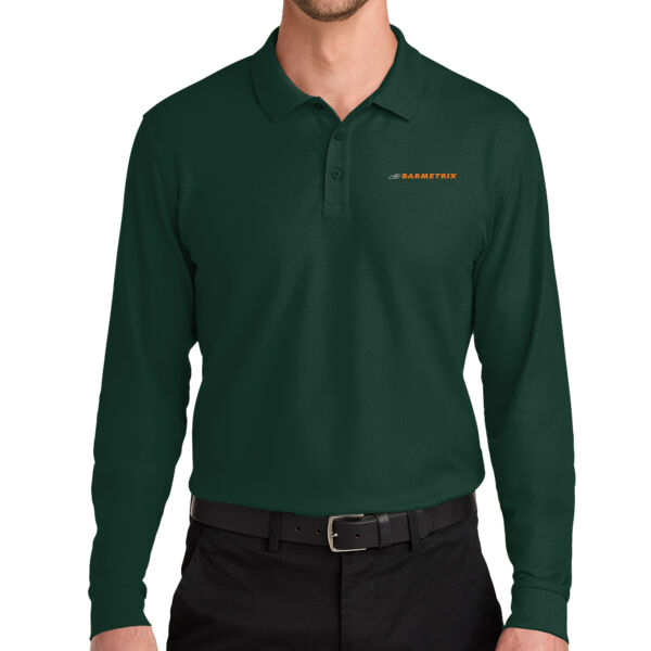 Barmetrix Embroidered - Wearever Signature Pique Long Sleeve Polo Thumbnail