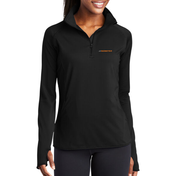 Barmetrix Embroidered - Ladies Sport Wick ® Stretch 1/4 Zip Pullover Thumbnail
