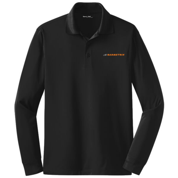 Barmetrix Embroidered - Long Sleeve Micropique Sport Wick ® Polo Thumbnail
