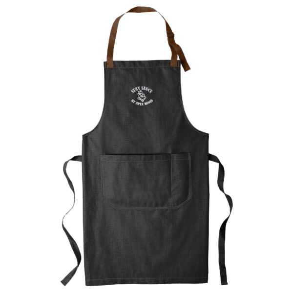 Stay Saucy At Apex Wings Embroidered - Market Full Length Bib Apron Thumbnail