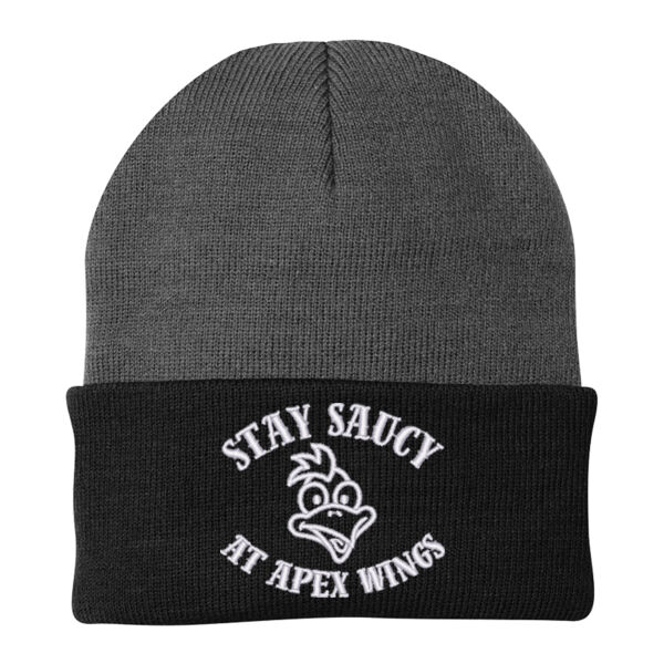 Stay Saucy At Apex Wings Embroidered - Knit Cap Thumbnail