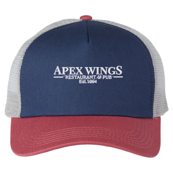 Embroidered Stay Saucy At Apex Wings - North Country Trucker Cap Thumbnail