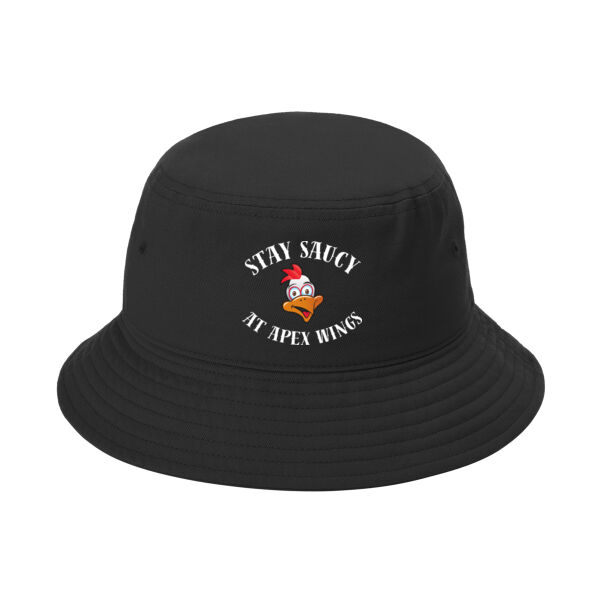 Stay Saucy At Apex Wings Printed - Twill Classic Bucket Hat Thumbnail