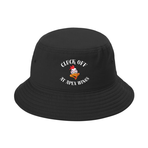Cluck Off At Apex Wings Printed - Twill Classic Bucket Hat Thumbnail