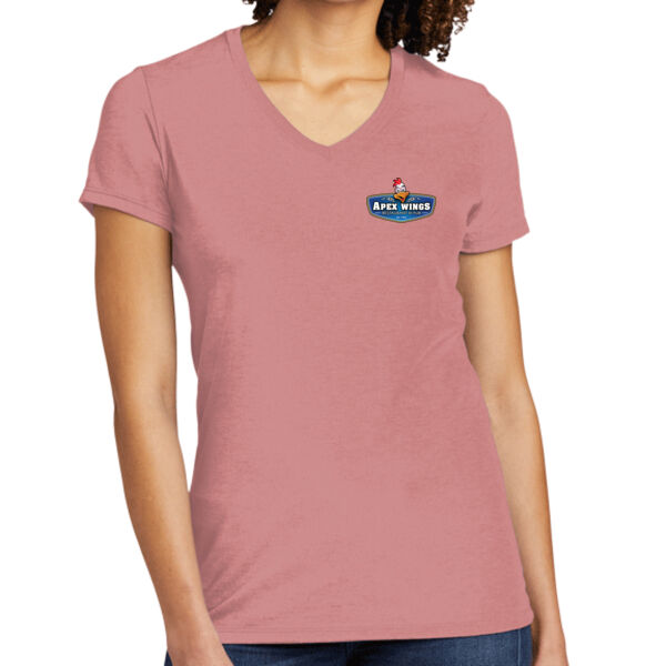 Allmade Cluck Off at Apex Wings - Women's Tri Blend V Neck Tee Thumbnail