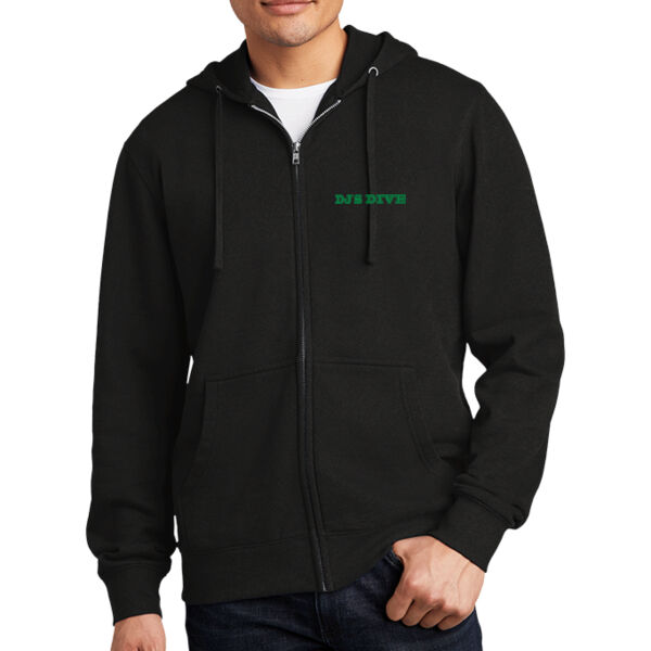 District DJ's Dive Printed - Fleece Full Zip Hoodie Thumbnail